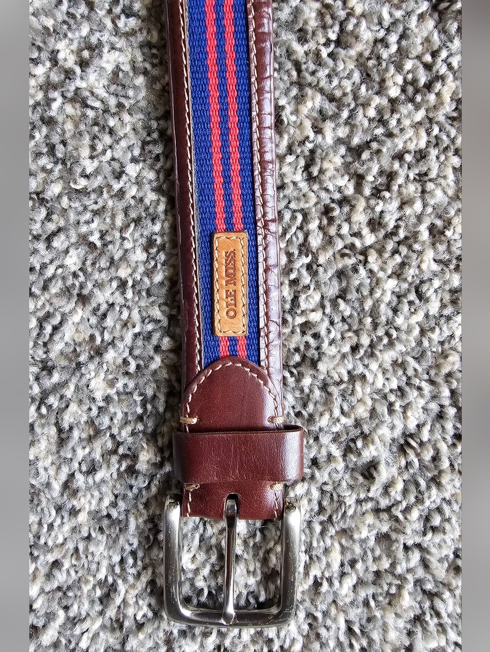 Jack Mason Brand Brown Leather Belt